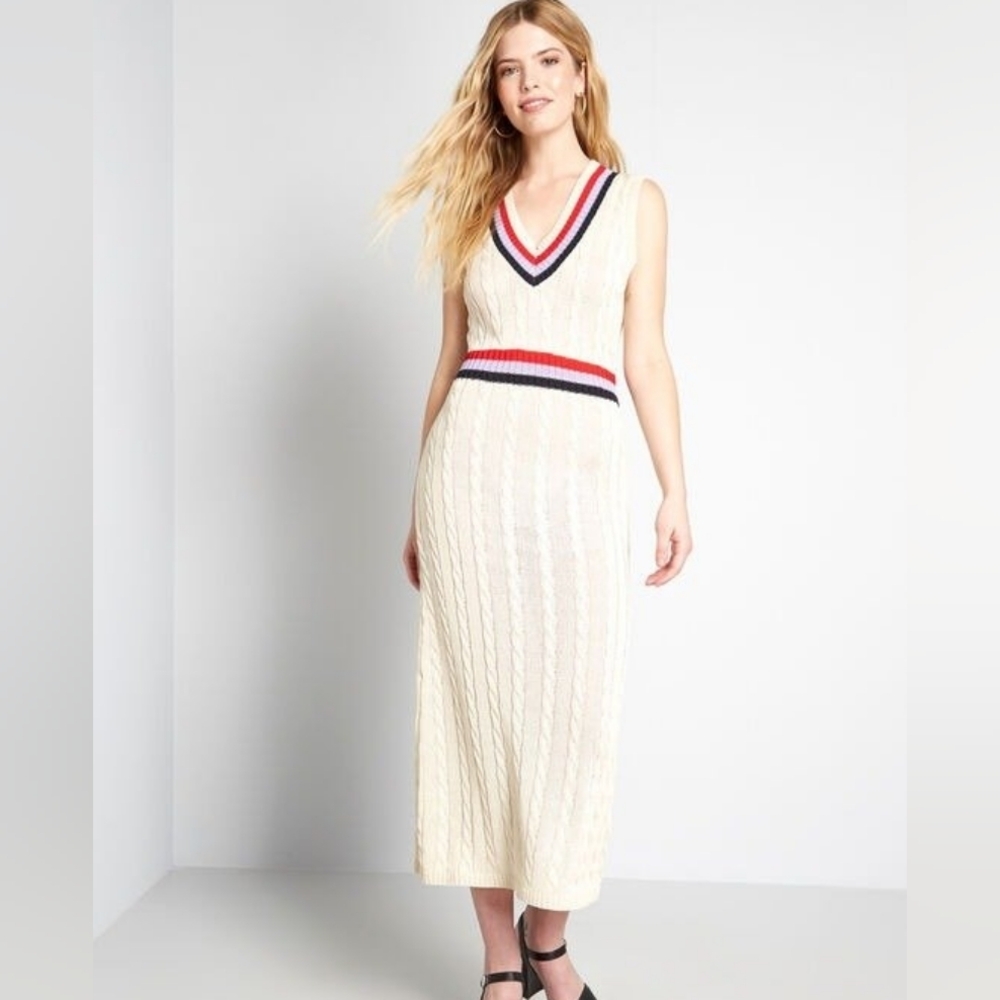 ModCloth Anna Sui Cable Knit Muse Sweater Dress